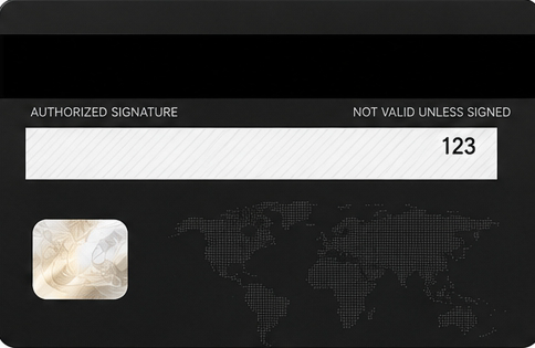 MPi card back — magnetic stripe